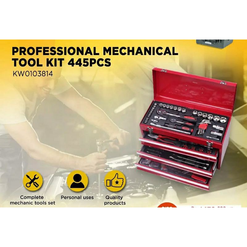 KRISBOW Tool Box / Tool Set / ALAT MEKANIK 445PC LRTKM445