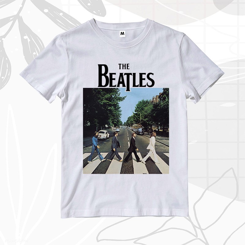kaos band the beatles abbey road  baju distro musik rap tee pria wanita unisex gildan luar negri