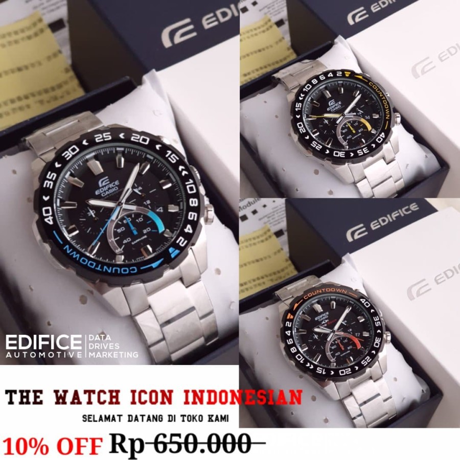 Best Seller  JAM TANGAN PRIA MERK EDIFICE TYPE : EFS-S550 Garansi 1th