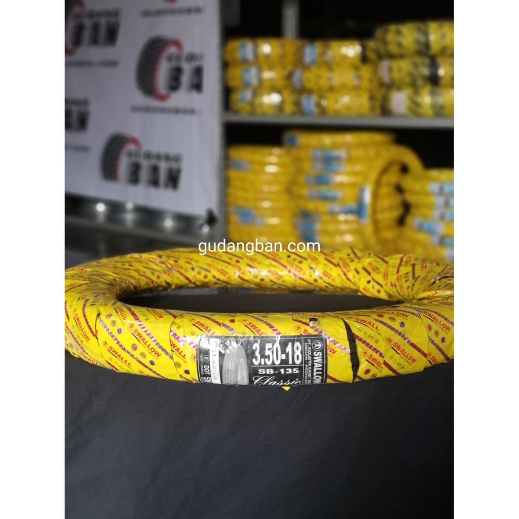 Ban Luar Motor Ukuran 350-18 Swallow Tipe SB-135 Classic