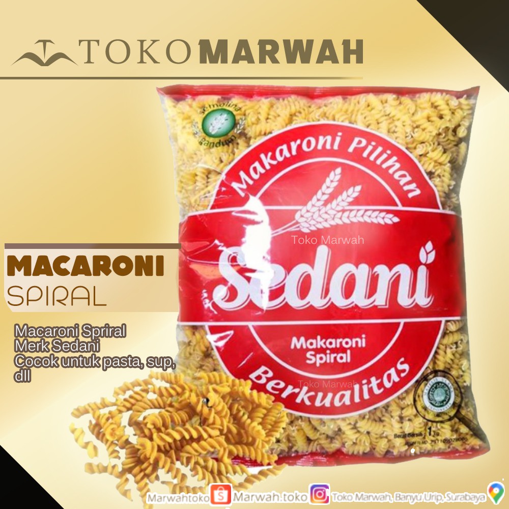 

Mantap. Macaroni Spiral Merk Sedani.
