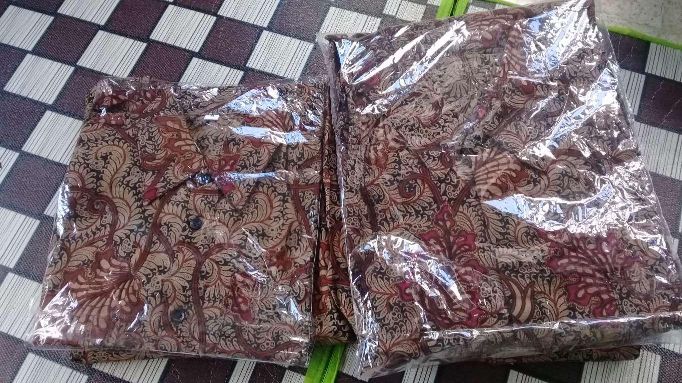 Batik Couple Keluarga - Sania Ruffle Batik Couple Ori Standar & Jumbo - Batik Pekalongan