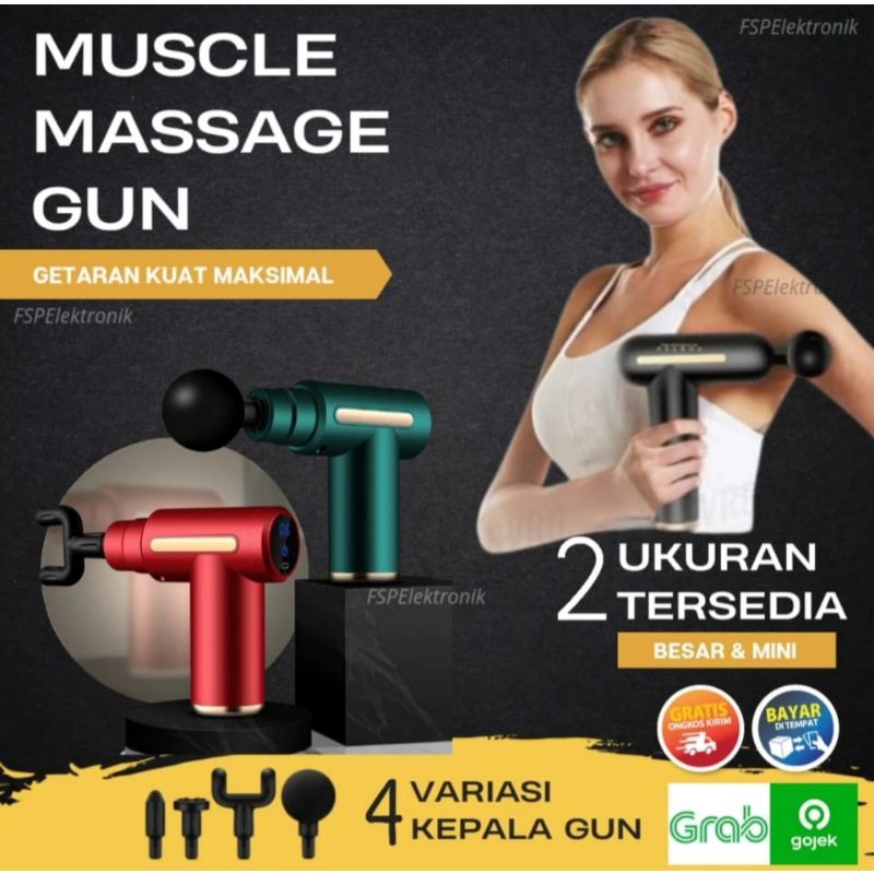 Jual Cod Massage Gun Portable Alat Pijat Elektrik Fascial Gun Multifungsi Shopee Indonesia
