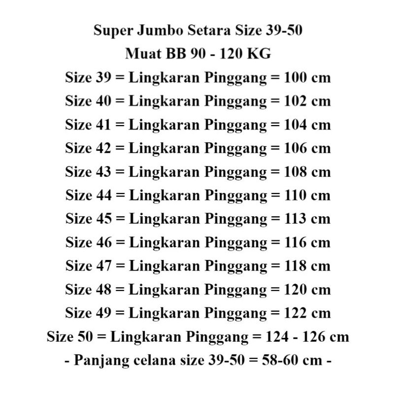 [MOCCA] Celana Pendek Pria Jumbo Big Size27-50 Chinos Rip Pinggang Karet