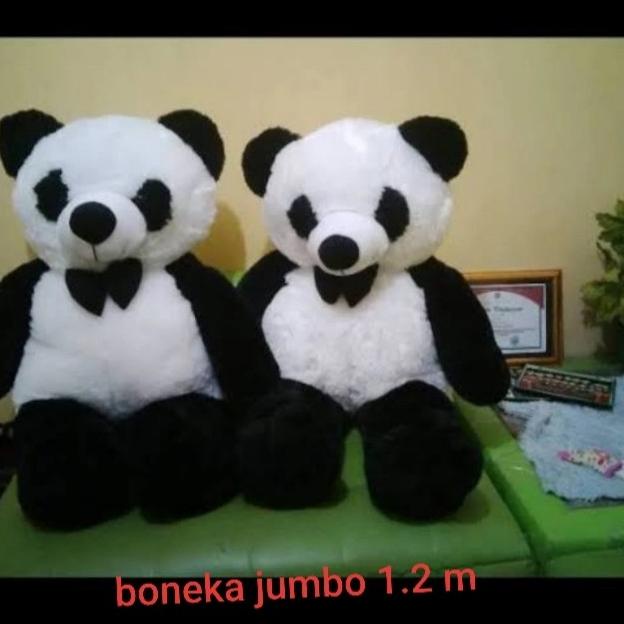 ```````] Boneka Panda Super Jumbo 1.2 meter / Boneka Beruang Teddy Bear 120cm