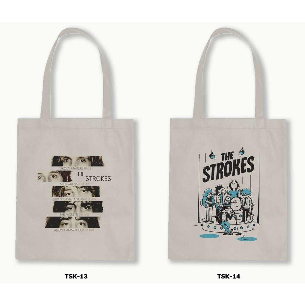 TOTE BAG BLACU - THE STROKES 1