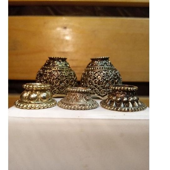 Code5l5Kz--Mendak selut keris gaya jogja solo bahan logam kuningan, alpaka. tumbar pecah, bejen, mru