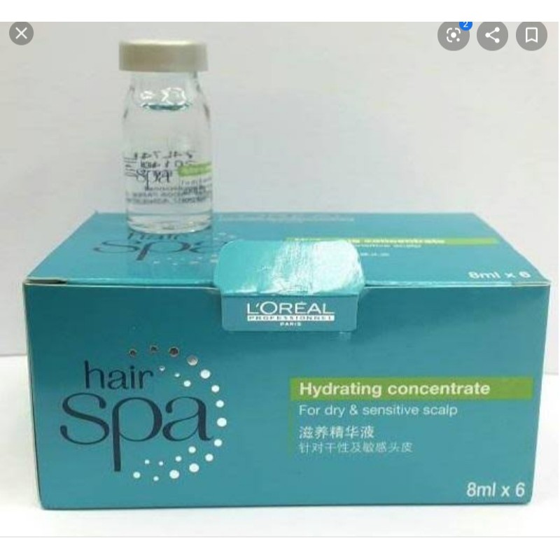 Loreal hair spa serum hydrating 8ml x 6