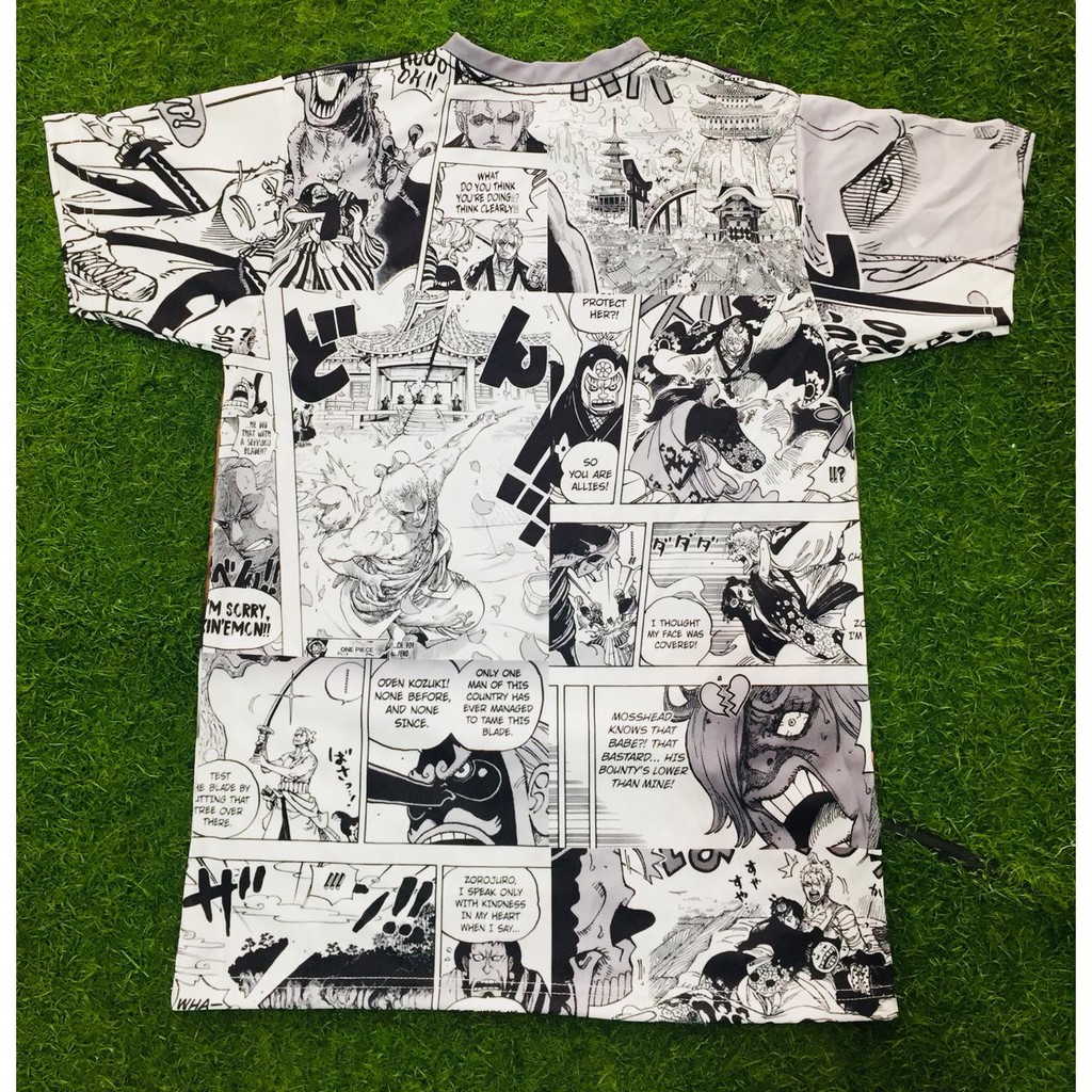 Tshirt Roronoa Zoro Onigashima Battle Anime Onepiece Manga Premium