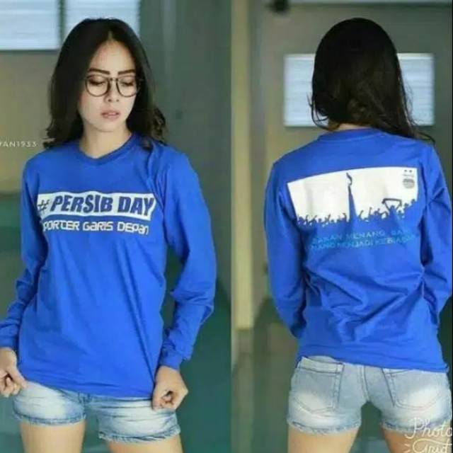 Kaos Persib day lengan panjang murah pria wanita