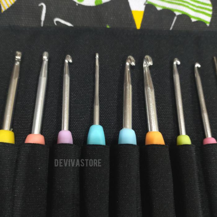 

Delia | Tempat Alat Rajut Hakpen Crochet Hook Case Serbaguna