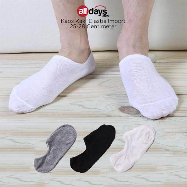 Alldays Mart Kaos Kaki Polos Pria Pendek Import