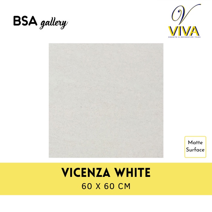 GRANIT VIVA 60X60 VICENZA WHITE / GRANITE TILE MATTE SURFACE RUSTIC