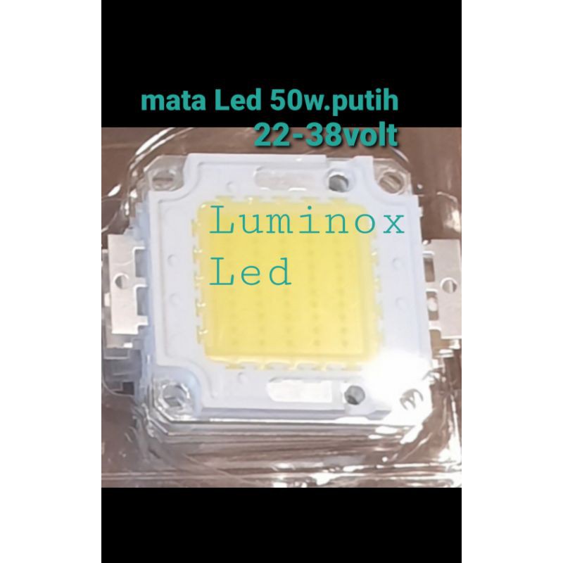 mata led sorot COB 50watt 50 w - chip led pju cobra 50 watt 50w putih
