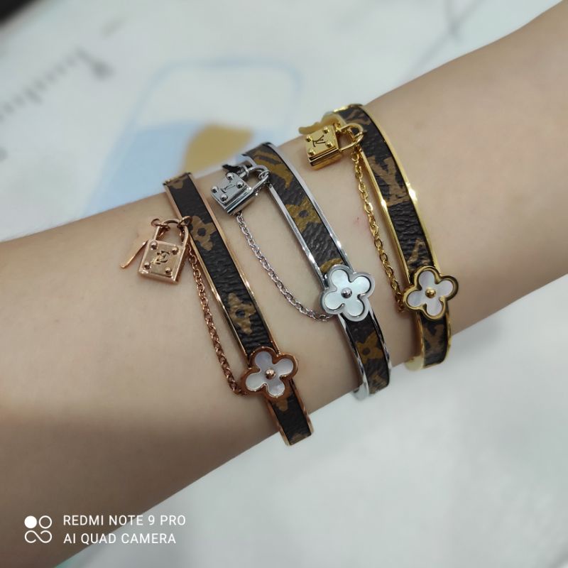 Gelang bangle gembok kunci titanium korea style anti karat - ercassia