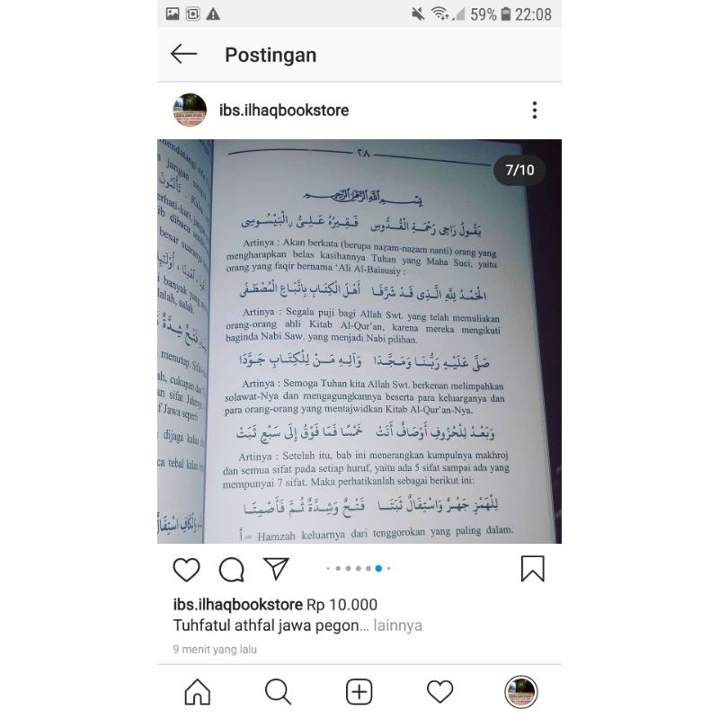 Tuhfatul athfal jawa pegon terbitan ppmq lirboyo