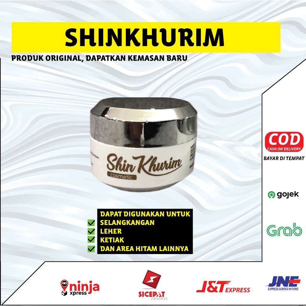 Cream Crem Kream Crim Krim Pemutih Pencerah Ketiak Selangkangan Pantat Bokong Badan Permanen Shin Kurim Khurim Kemasan Baru BPOM SHK2