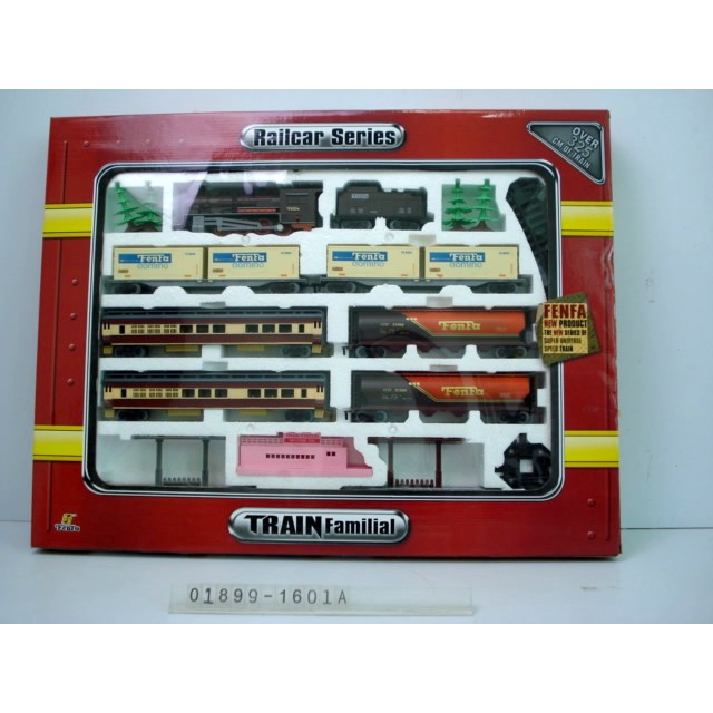 Mainan kereta train fenfa railcar series jumbo besar rel lokomotif 9 gerbong