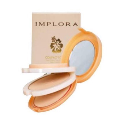 ^ KYRA ^ Implora Compact Powder 3 in 1  Two Color Two Way Cake And Foundation Bedak Padat