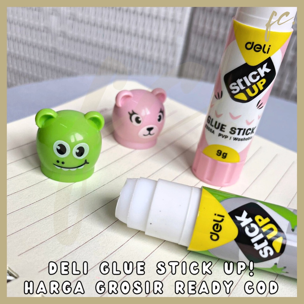 

Lem Stik / Glue Stick Up DELI ORIGINAL Perekat Kuat Non Toxic Animal Hewan Type E6366A Warna Pastel Color Harga Grosir Ready COD