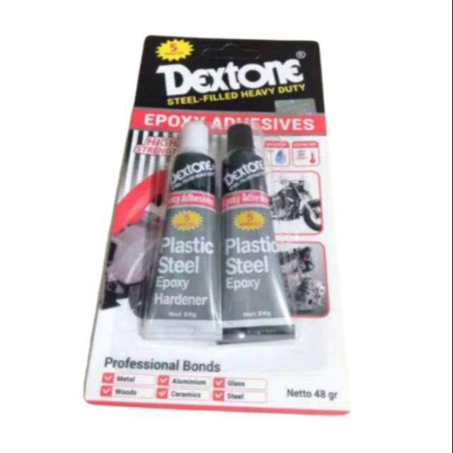 PULAUJAWA lem besi dextone | LEM DEXTONE 5 MENIT ASLI - LEM EPOXY BESI KACA KAYU KERAMIK 48gr