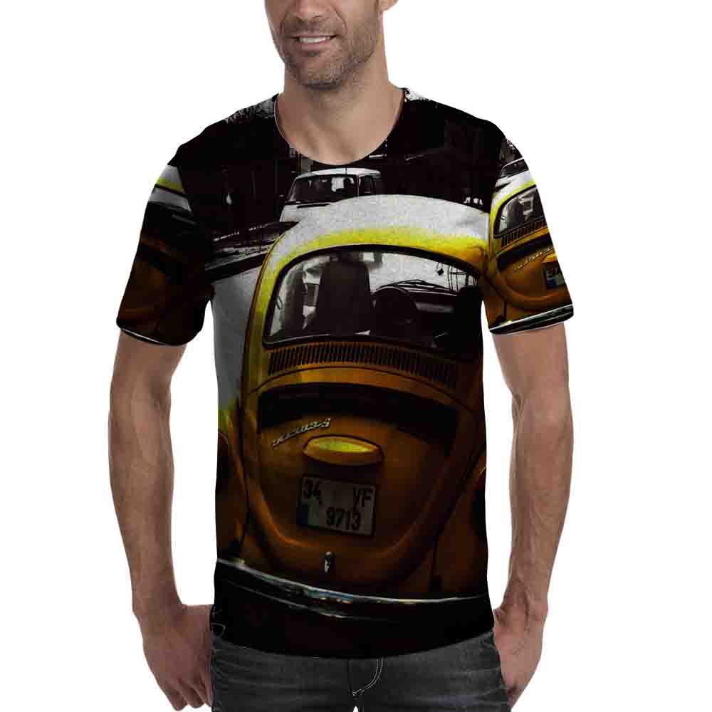 Retro Tshirt Kaos VW Combi T-Shirt Fullprint Polyester