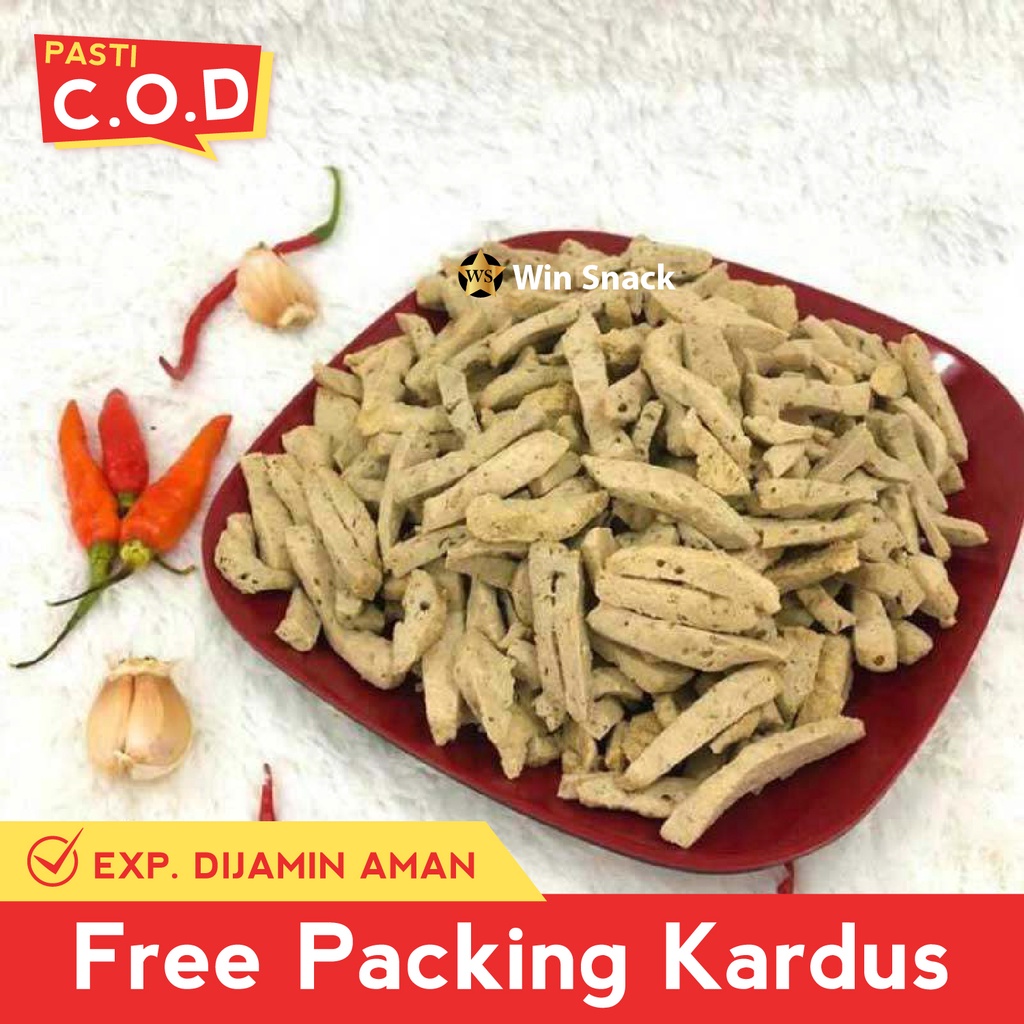 TERMURAH Snack kiloan stik basreng pedas asin gurih 500 gram | MAKANAN RINGAN CEMILAN JAJANAN-STIK BASRENG ASIN