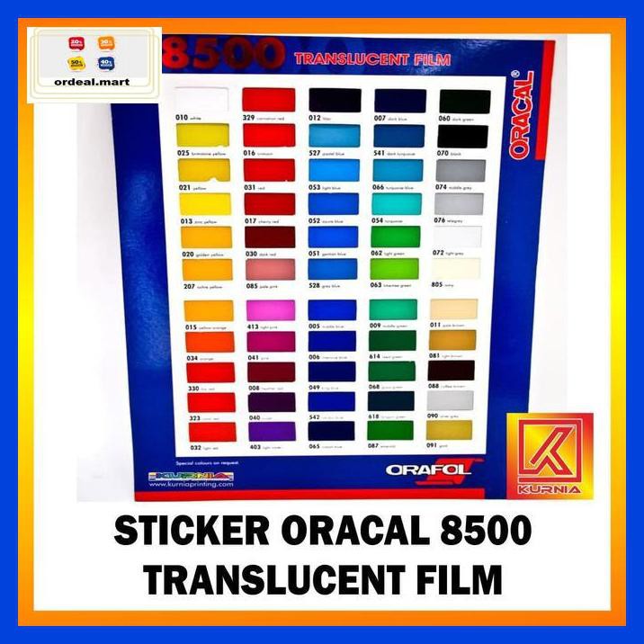 

6Rtiut7- Stiker Oracal 8500 Translucent Film 5Ea5W5-