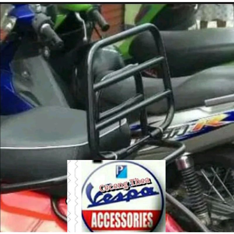 aksesoris vespa GTS super Beckrack/behel senderan costum