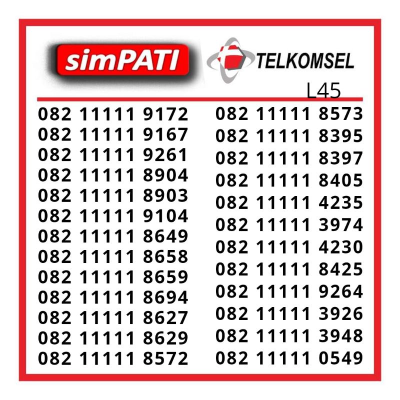 Nomor Cantik Simpati 4g Lte Rapi Keren