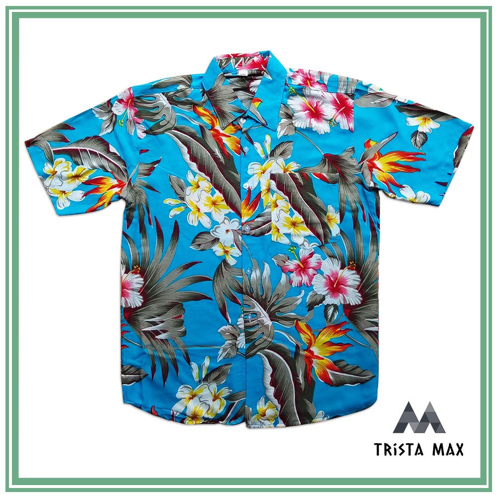Model Baju Pantai Bali Modern - Kemeja Pantai Pria - Kemeja Surfing Motif Bunga - Kemeja Floral