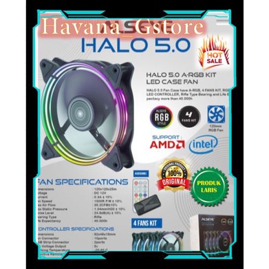 ALSEYE FAN CASE SERIES HALO 5.0 4FAN KIT
