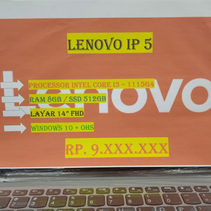 LENOVO IP 5 I3 1115G4 8GB SSD 512GB