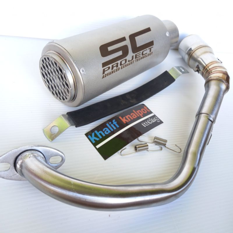 knalpot racing matic sc project sandblast ram full set