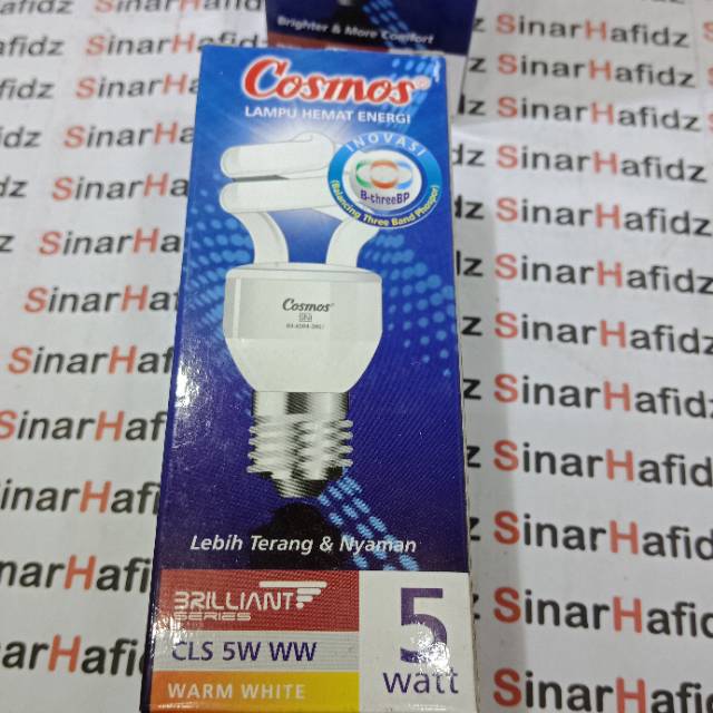 lampu spiral 5w nyala kuning