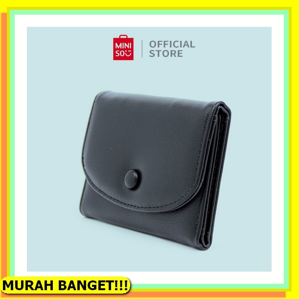 Dompet Panjang Wanita Import Pesta Lipat Kulit Hitam Branded Hilles Wa496B5 Korea Slot Kartu Uang Be
