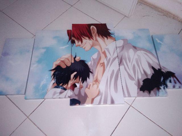 Wall Art / Hiasan Dinding Minimalis 5 Panel One Piece Op-007