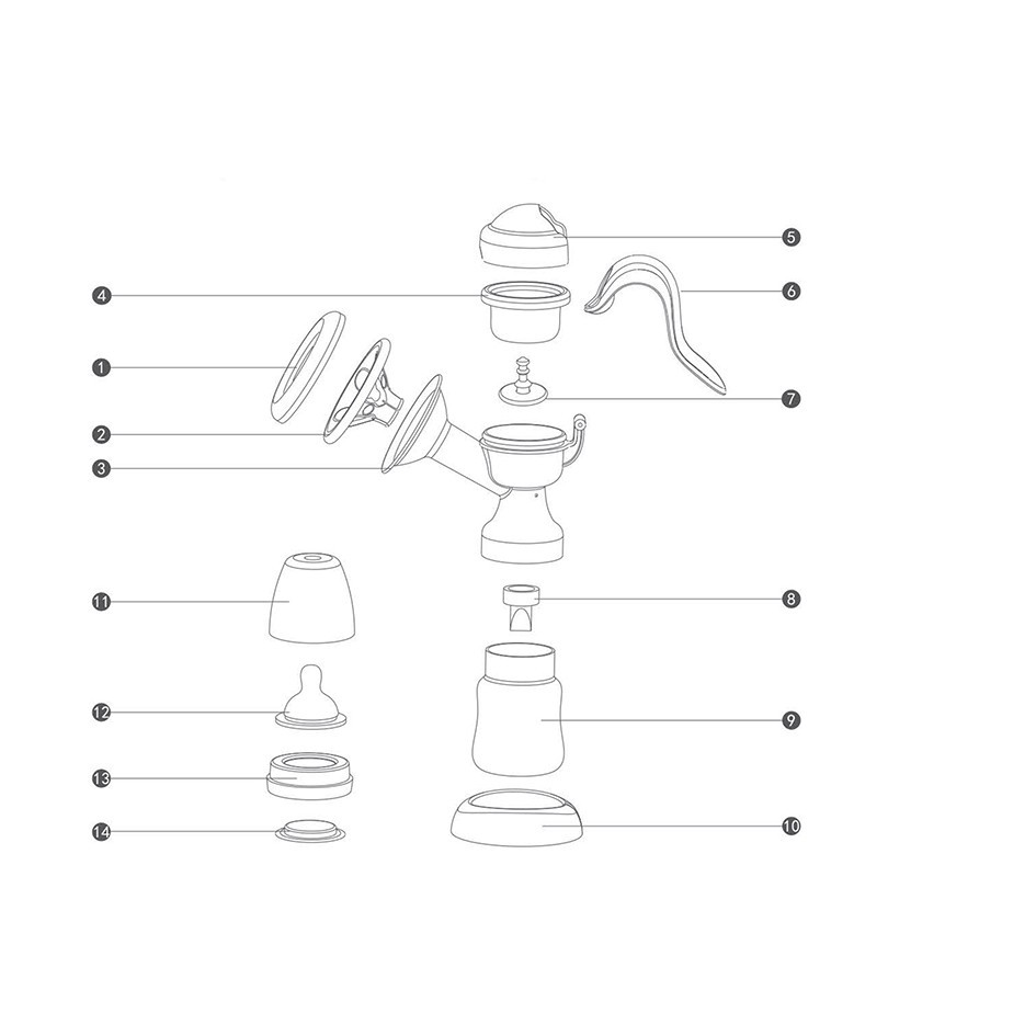 Baby Safe Breast Pump Manual Pompa ASI BPM01