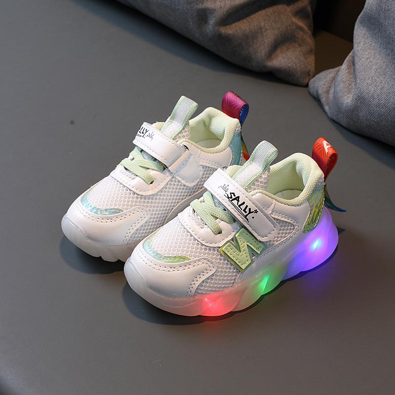 (HZ) COD Sepatu anak cew Led HZK16