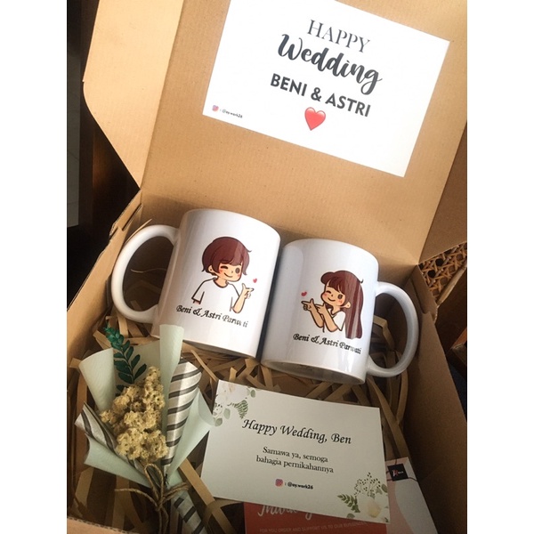 

Giftbox Mug Wedding Paket C