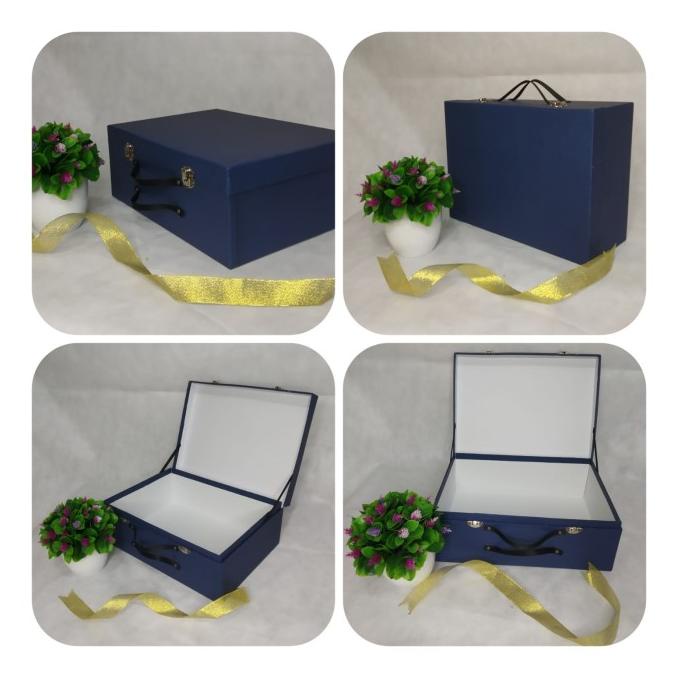 

[COD] Hardbox / Kotak Kado Model Koper "Navy" P. 30 cm X L. 22cm X T. 12cm [COD]