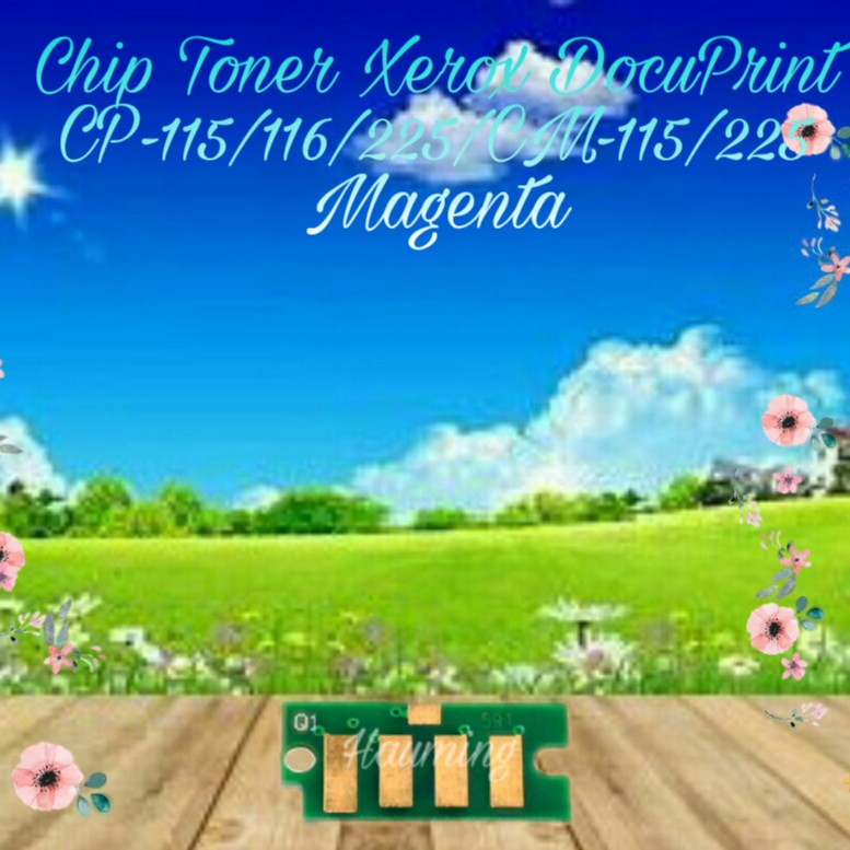 Chip Toner Xerox CP115 CP116 CP225 CM115 CM225 CM225fw CP115w CP116w CP225w Magenta