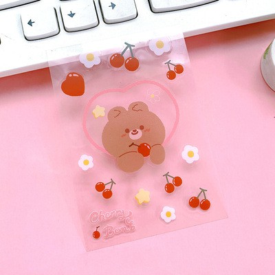 [MEOWMI] Sticker Aesthetic Bujo Bear Bunny STK0021-cherry bomb