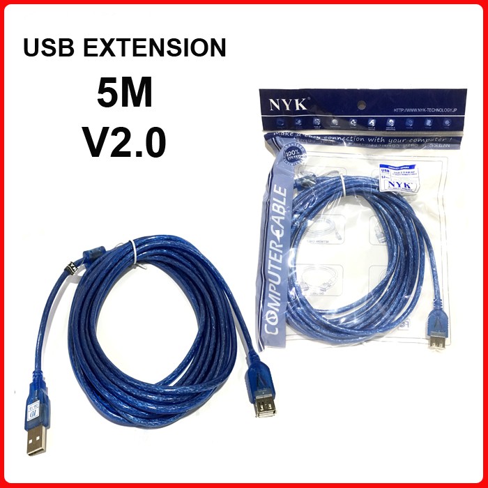 Kabel USB Ekstension 5M 2.0 - extension 5m