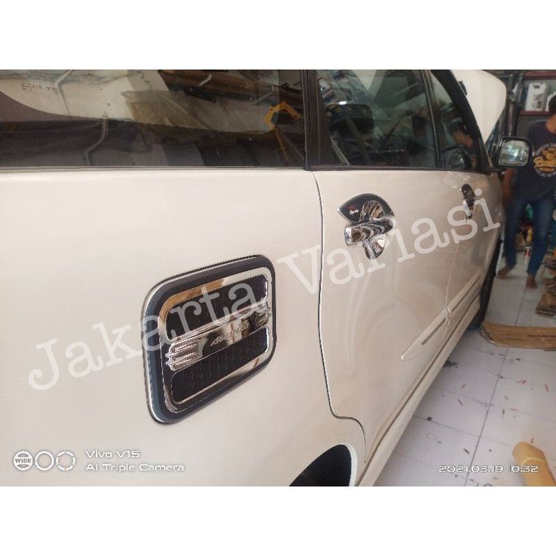 Paket outer handle tank cover avanza veloz 2012 2014 chrome jsl