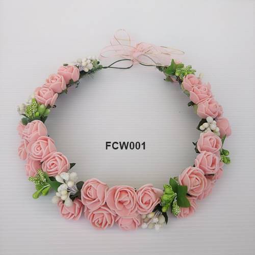 [BISA COD] HIASAN RAMBUT FLOWER CROWN MAHKOTA BUNGA AKSESORIS BRIDAL FCW001