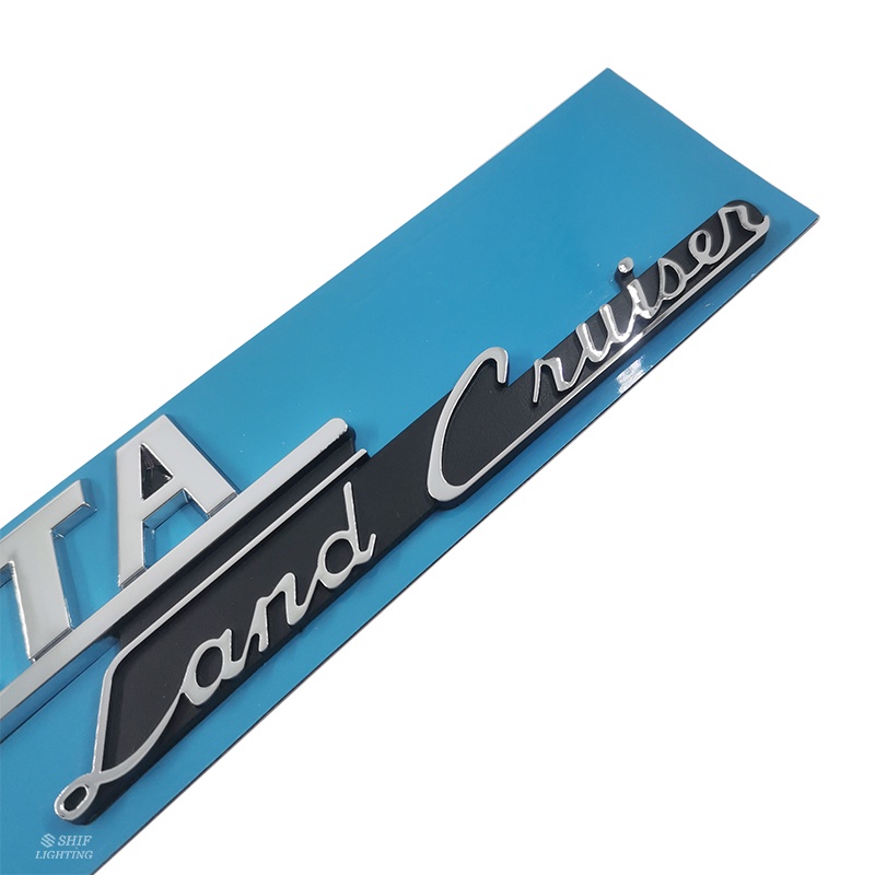 1pc Stiker Emblem Logo TOYOTA Land Cruiser Bahan ABS Untuk Dekorasi Mobil