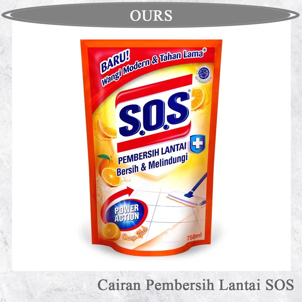 SOS Pembersih Lantai Orange Refill 750ml