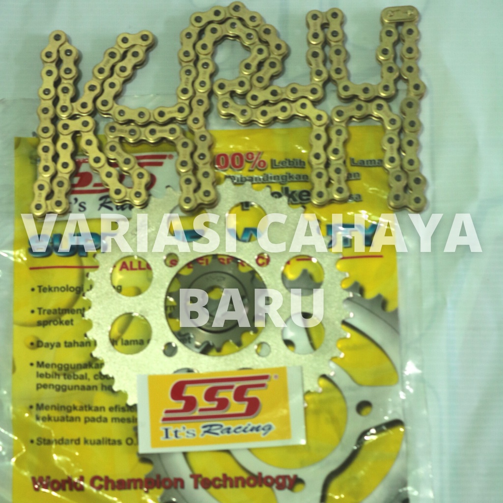 Gir Set SSS /Gear Set SSS Rantai 415 Suprax 125, Karisma, Blade, Revo