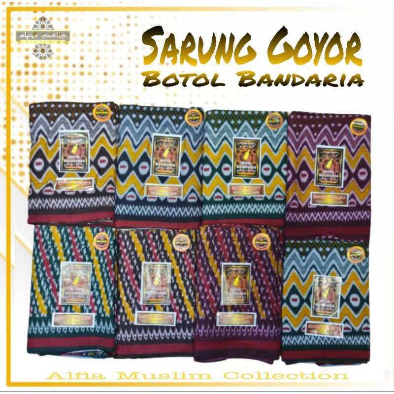 Sarung Goyor Printing Kain Goyor Bandaria
